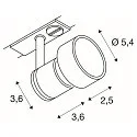 SLV Spot PURI, GU10 inkl. 1-Faset adapter, sort