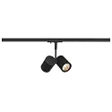 Spot BIMA 2 GU10 50W incl. 1-Phasen adaptor, black