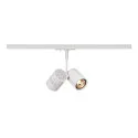 Lampehoved BIMA II, hvid, GU10, 2x50W max., inkl. 1-Faset-Adapter