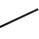  3-faset skinne 1 meter, sort
