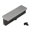 Middle feed-in for 3-Phase High voltage Track, silver grey