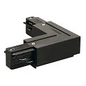 90° modul til 3-faset 230 v skinne, indvendig jord, EckTilslutningskabel 2, sort