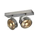 Væglampe KALU 2 QPAR111 Loftlampe, ES111, max. 2x75W, børstet alu