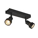 SLV Væglampe PURI 2 Loftlampe, GU10, max. 2x50W, med Dekoring, sort