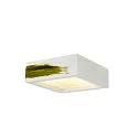 SLV Loftlampe GL 104 E27, kvadratisk, hvid Gips, max. 15W