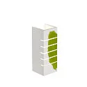 SLV Væglampe GL 100 SLOT, kvadratisk, hvid Gips, E14, max. 40W
