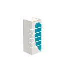 SLV Væglampe GL 100 SLOT, kvadratisk, hvid Gips, E14, max. 40W