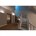 SLV Væglampe GL 102 CURVE, hvid Gips, R7s 78mm, max. 100W