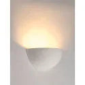 Væglampe GL 101 E14, halv rund, hvid Gips, max. 40W
