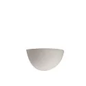 SLV Væglampe GL 101 E14, halv rund, hvid Gips, max. 40W