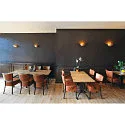 SLV Væglampe GL 101 E14, halv rund, hvid Gips, max. 40W