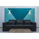 SLV Gips Væglampe PLASTRA CUBE, firkantet, hvid Gips, G9, max. 42W