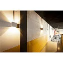 SLV Gips Væglampe PLASTRA CUBE, firkantet, hvid Gips, G9, max. 42W