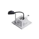 SLV Recessed luminaire PLASTRA Downlight, GU10, square, white