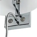 SLV Wall luminaire COUPA FLEXLED Chrom/white LED warmwhite