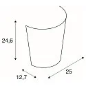 SLV Væglampe BASKET E27 60W glas