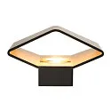 SLV LED Wall luminaire CARISO 2, 7,6W, COB LED, 3000K, black/brass