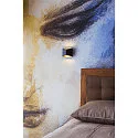 SLV LED Wall luminaire CARISO 2, 7,6W, COB LED, 3000K, black/brass