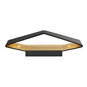 SLV LED Væglampe CARISO WL-4 LED, 2x 9W LED, 2700K, sort/messing