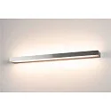 SLV LED Wall luminaire SEDO LED 21, square, 22W, SMD LED, 3000K, glass satined, alu brushed