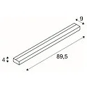 SLV LED Wall luminaire SEDO LED 21, square, 22W, SMD LED, 3000K, glass satined, alu brushed