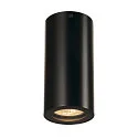 Loftlampe ENOLA_B CL-1, IP20, Ø 6.7cm / H 14cm, GU10 QPAR51 maks. 35W, aluminium, sort