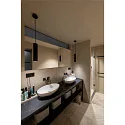 Pendant luminaire ENOLA_B PD-1, IP20, GU10 QPAR51 max. 50W, Ø 6.7cm / H 30cm, aluminium, white