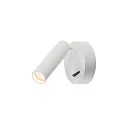 LED Væg spotlight KARPO LED Downlight, rund, 7,5W LED, 3000K, med afbryder, hvid