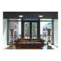 SLV Væg-/Loftlampe MELAN satineret glas