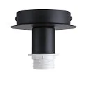 Loftlampe FENDA E27 Loftroset, uden skærm, sort