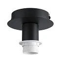 SLV Loftlampe FENDA E27 Loftroset, uden skærm, sort