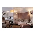 Pendant luminaire FENDA E27 Pendant rod, shade excl., black