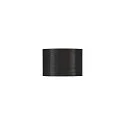 FENDA Textile shade, Round, Ø30cm, black/copper