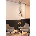 SLV Pendel LISENNE, E27, røg glas