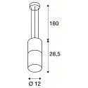 SLV Pendel LISENNE, E27, røg glas