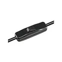 Bordlampe FENDA Stativ I, E27 maks. 60W, uden skærm, sort