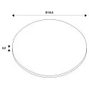 SLV FENDA Lampeskærmafdækning / Diffuser til Pendel/Loftlampe, til Ø 45.5cm, Akrylglas hvid