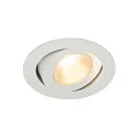 LED Indbygningslampe CONTONE ROUND Downlight, drejning, hvid
