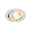 SLV LED Indbygningslampe CONTONE ROUND Downlight, drejning, hvid