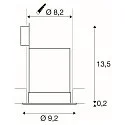 SLV LED Indbygningslampe CONTONE ROUND Downlight, drejning, hvid