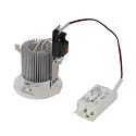 SLV LED Indbygningslampe CONTONE ROUND Downlight, drejning, hvid, IP44