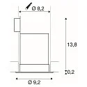 SLV LED Indbygningslampe CONTONE ROUND Downlight, drejning, hvid, IP44