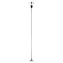 Tilbehør til 3-Faset skinne S-TRACK pendelophæng med stang, 100cm, sort