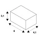 Accessories for EASYTEC II Straight coupler isolated