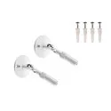 VÆGHOLDER, til TENSEO 12 Volt wiresystem, lang, 2 stk., hvid