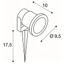 SLV Udendørsspot NAUTILUS SPIKE