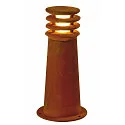Outdoor Floorlamp RUSTY 40, IP55, 40cm / Ø 19cm, E27 TC-DSE, FeCSi steel rust color