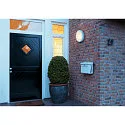SLV Outdoor luminaire BULAN Wall / Ceiling luminaire, round, E14, max. 60W, satined glass, white