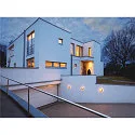 SLV Udendørslampe BULAN, satineret glas alu-grå