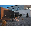 SLV Wall luminaire BULAN GRID, round, E27, max. 2x25W, anthracite